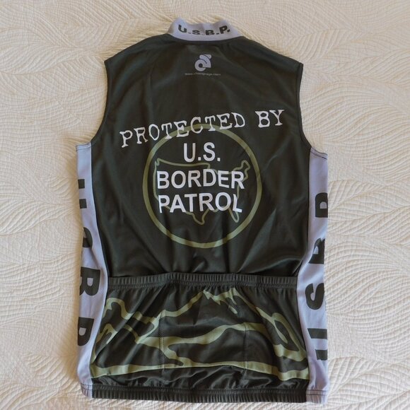 Limited Edition USBP Border Patrol full zip race fit cycling training jersey - Picture 7 of 12